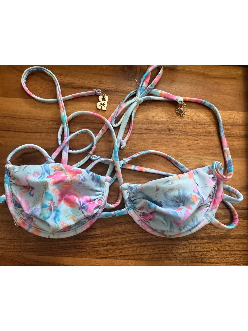Blackbough- Medium Floral Swim/Bikini Top